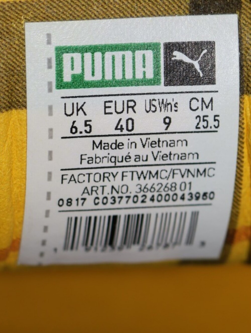 Puma FENTY by Rihanna Green & Yellow Cleated Creeper Suede Platform Sneakers. - Picture 10 of 16